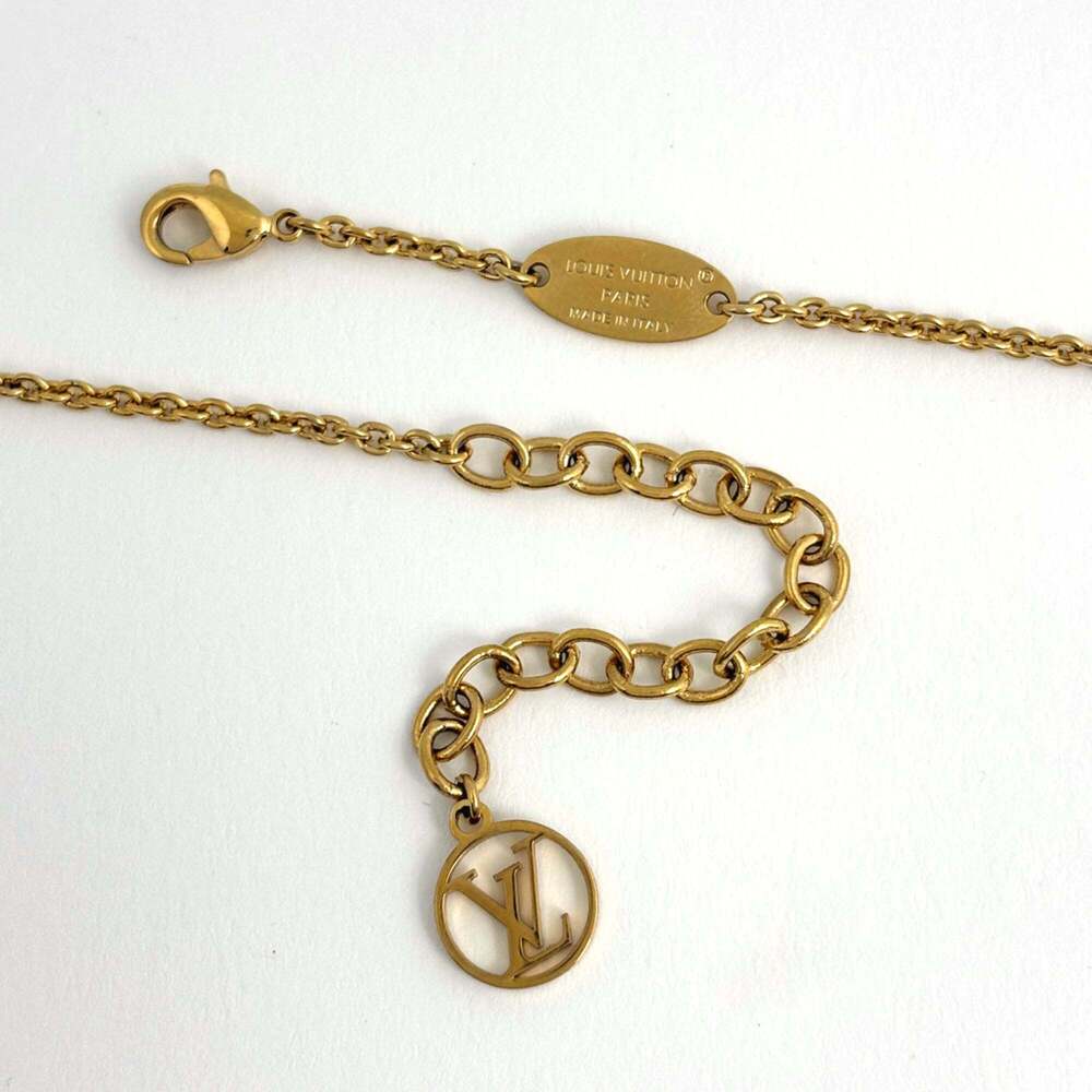 LOUIS VUITTON Gold Necklace - Picture 3 of 5